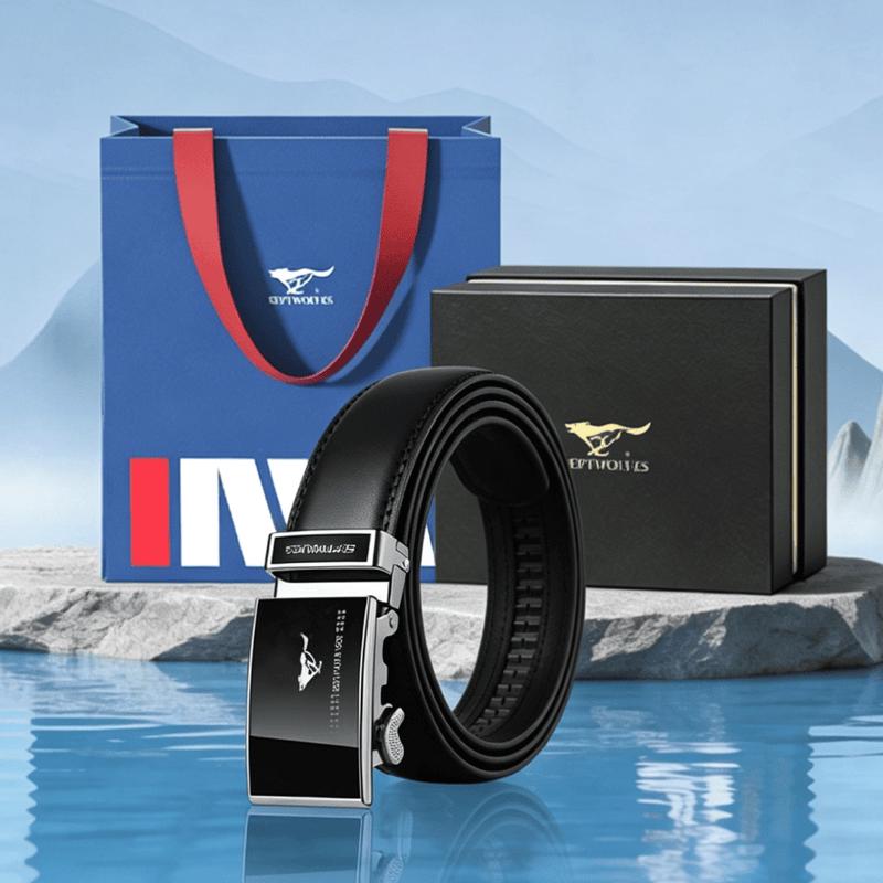 Septwolves Men s Genuine Leather Automatic Belt