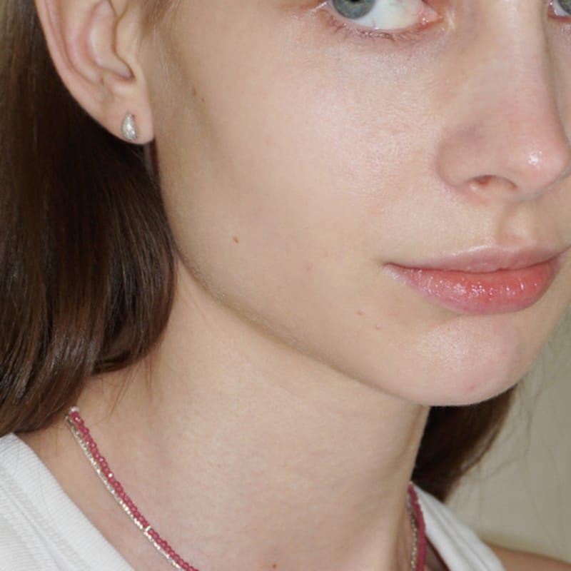 OURPIERRE [SILVER 925] GLITTER NECKLACE PINK