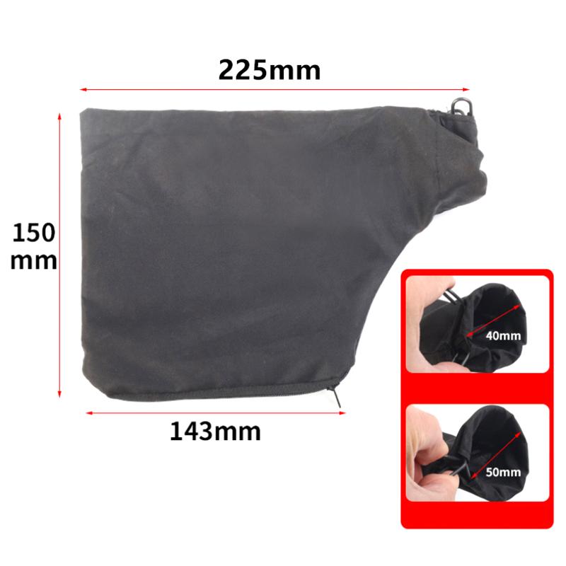 3Pcs Black Dust Collector Bag with Zipper Wire Stand for 255 Model Miter Saw - Mitre Saw Dust Bag Miter Saw Equipment чёрный