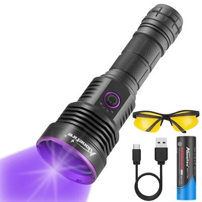 Alonefire SV43 36W Ultraviolettes Schwarzlicht, Leistungsstarkes UV-LED-Licht mit 365nm Wellenlänge, USB Typ C wiederaufladbar, Anisakis-Licht, Reverse Charging,