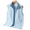 Winter Light Luxury Fashion  Fleece Fleece Waistcoat Men Sleeveless Vest Jacket Casual Solid Color Jacket