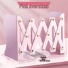 Retractable Bookend with Pen Holder - Foldable Desktop Bookshelf and Divider