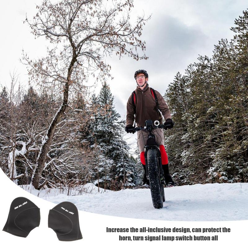 29X12cm Winter Motorcycle Handlebar Gloves Windproof Bike Hand Warmer Mitts Handlebar Muffs for Scooter Snowmobiles Glove