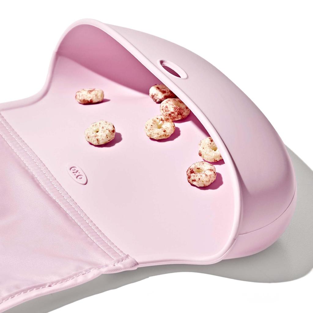Silicone Bib Tot Bib Blossom 210x45x275mm [OXO] Roll-up