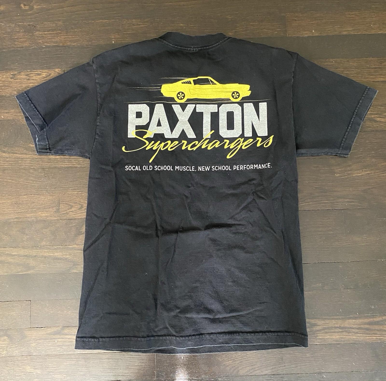 Paxton Superchargers T Shirt Medium Ford Mustang Supercharger Black Shirt XXXXL