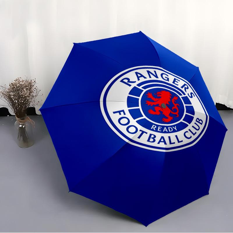 1pc Glasgow Rangers Umbrella, Sun Protection, And UV Shielding. It Has Eight Sturdy Ribs for Outdoor Use And Perfect As a Holiday Gift