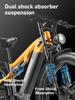 Neues YX80M-2 Elektrofahrrad 750W * 2 Doppelmotor 48V 20Ah Akku 7-Gang Hydraulikbremse Vollgefedert 26 Zoll Erwachsenen E-Bike