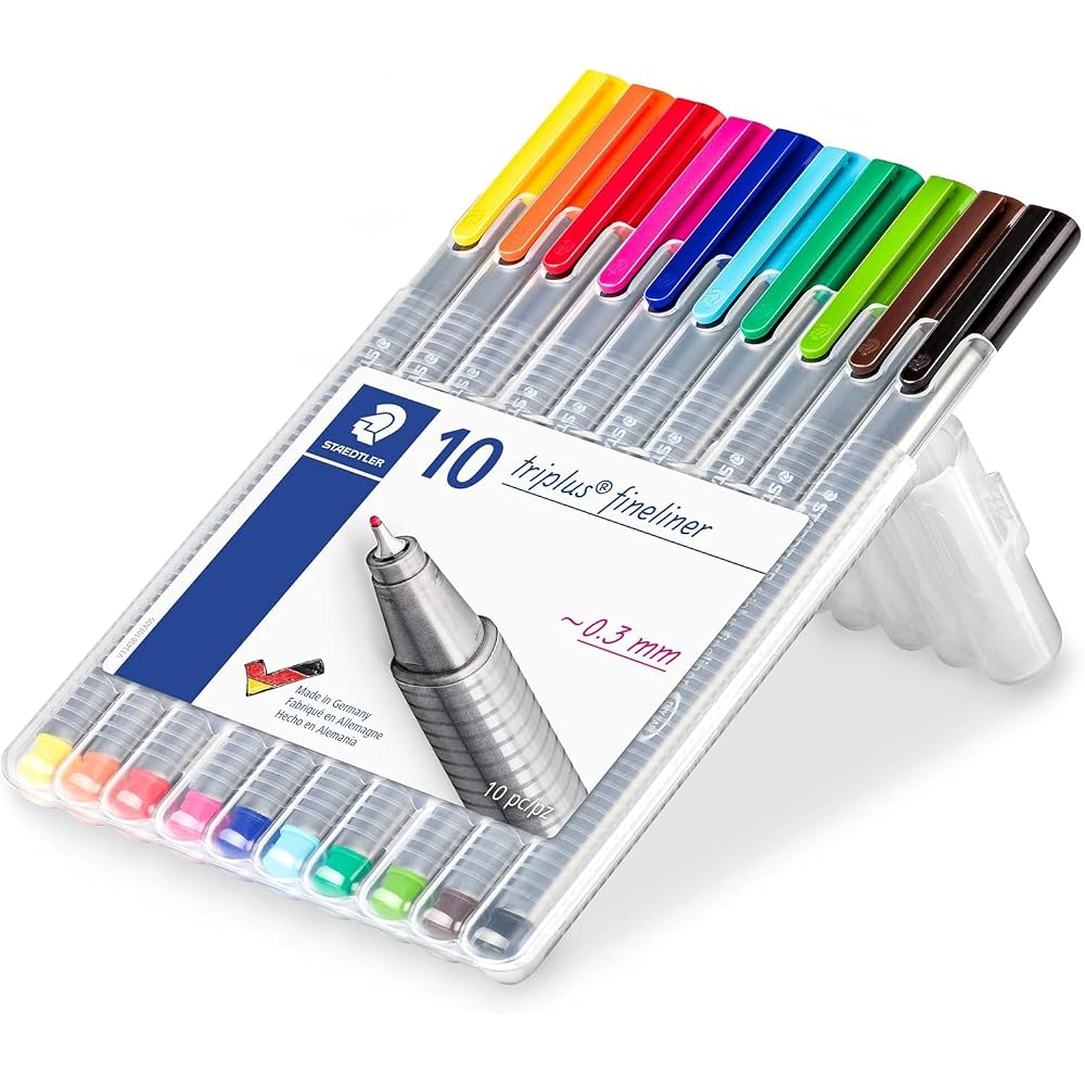 STAEDTLER (STAEDTLER) Water-based Pen Plus 0.3 mm Triangular Shaft 10 Colors 334 SB10