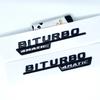 3D Flat Fo Turbo BITURBO V8 BITURBO 4MATIC 4MATIC+ V8 V12 BITURBO Plus Emblem for Benz GT Car Fender Side Sticker