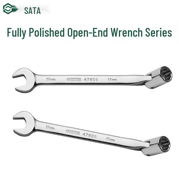 SATA Fully Polished Socket & Open-End Wrench Set (47601-47606) 47601