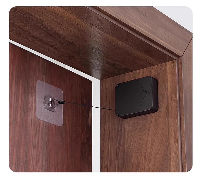 Silent Automatic Door Closer with Pull Rope for Sliding Doors 
