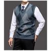 Men S Knit Vest V Neck Sleeveless Pullover Business Casual Sweater