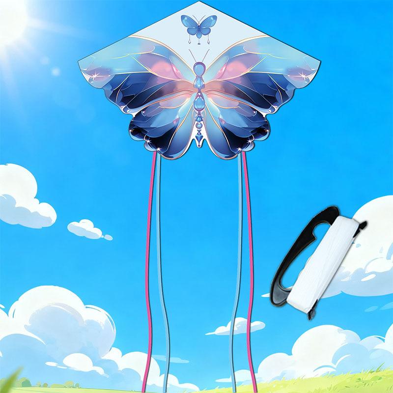 Beautiful Butterfly Kite For Kids Adults Large Kite With Long Tail Easy To Fly For Outdoor Beach Park Activities