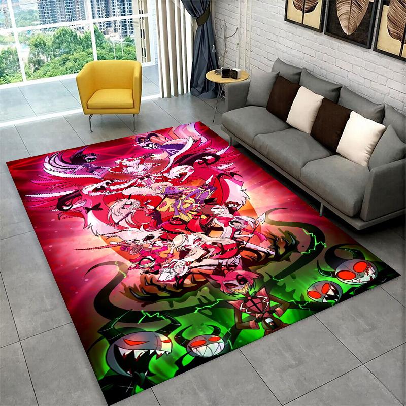 

3D Cartoon H-Hazbin Hotel Charlie Carpet Rug for Playroom Bedroom Living Room Sofa Home Decor,kid Area Rug Non-slip Floor Mat 40x60cm