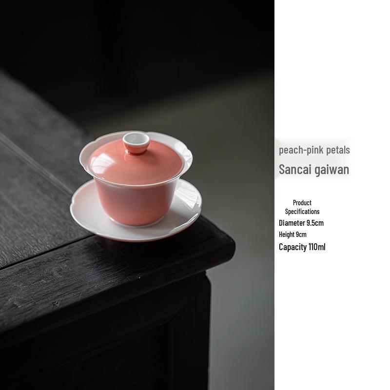 Xiaoyueya Rose Petal Ceramic Gaiwan