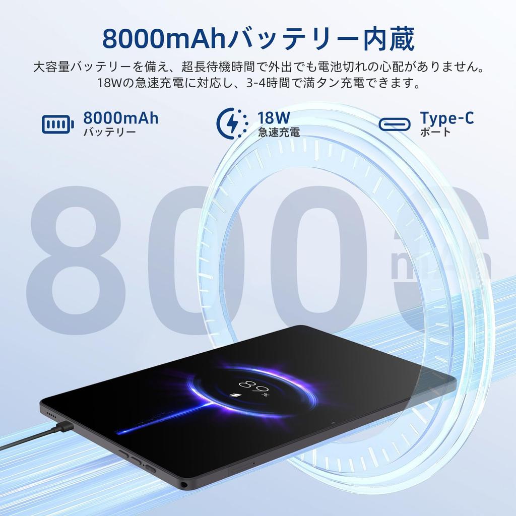 Android 15 Tablet Tabtop A90SL Tablet with Helio G99 24GB RAM 128GB Large IPS Face Wireless and Light 18W Fast 8000mAh Battery G99 11-inch 8-Core