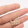 2025 Stainless Steel Year Necklace – Birthday Pendant, Bestie Gift, Versatile Slimming Chain