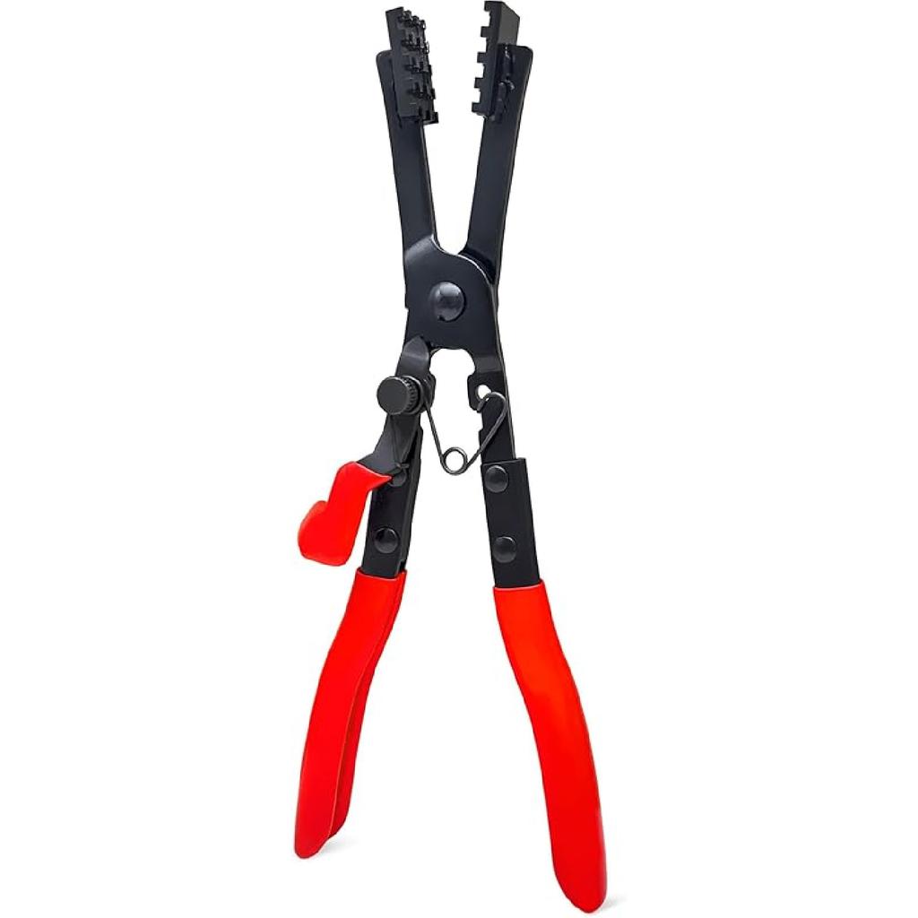 Heavy-duty Straight Hose Clamp Pliers with Locking Device for Quick Removal and Installation of Various Types of Strong and Hard-to-reach Hose