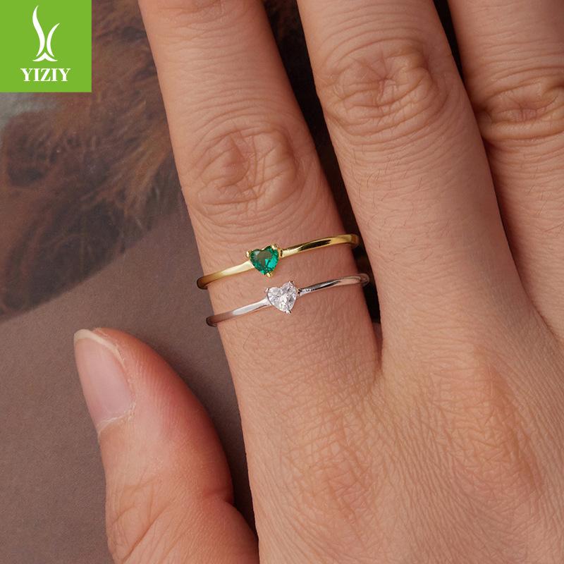 Simple, Exquisite And Small Love Ring Can Be Stacked, Fashionable And Popular S925 Sterling Silver Ring Ring.