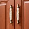 Marble Vein Ceramic Cabinet Knobs Antique Crack Door Knobs Vintage Wardrobe Handles  Cabinet Doors