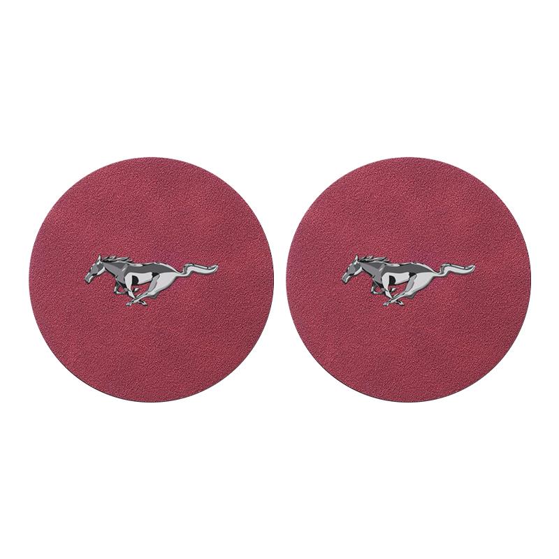Badge Car Cup Coaster Waterproof Non-Slip Sift-Proof Spill Saucer For Ford F150 Focus Ranger Fiesta Transit Mustang Mondeo MK2 MK3 Fusion