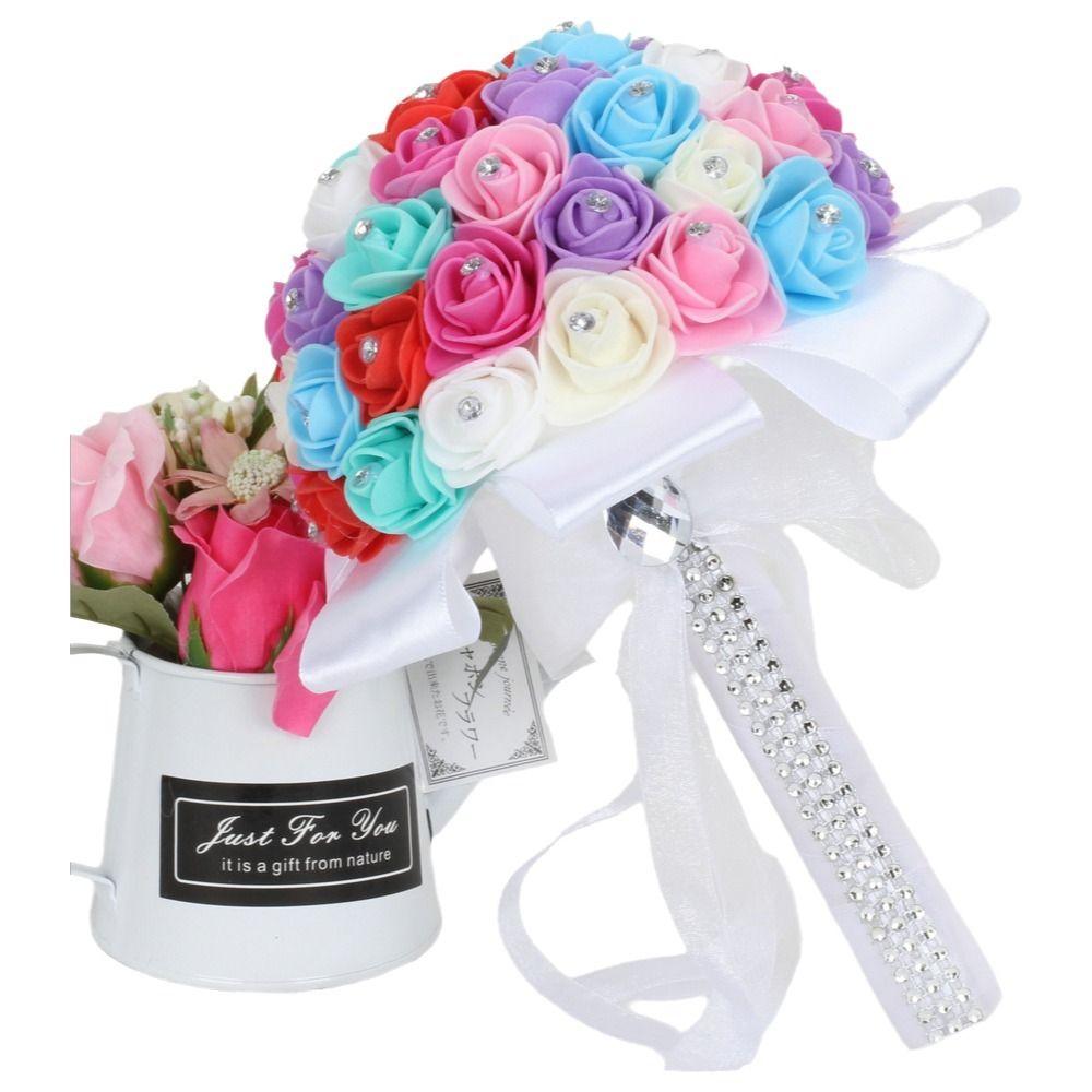 Pearl Artificial Hand Bouquet Romantic Bridesmaid Bouquet Wedding Bouquets Wedding Accessories
