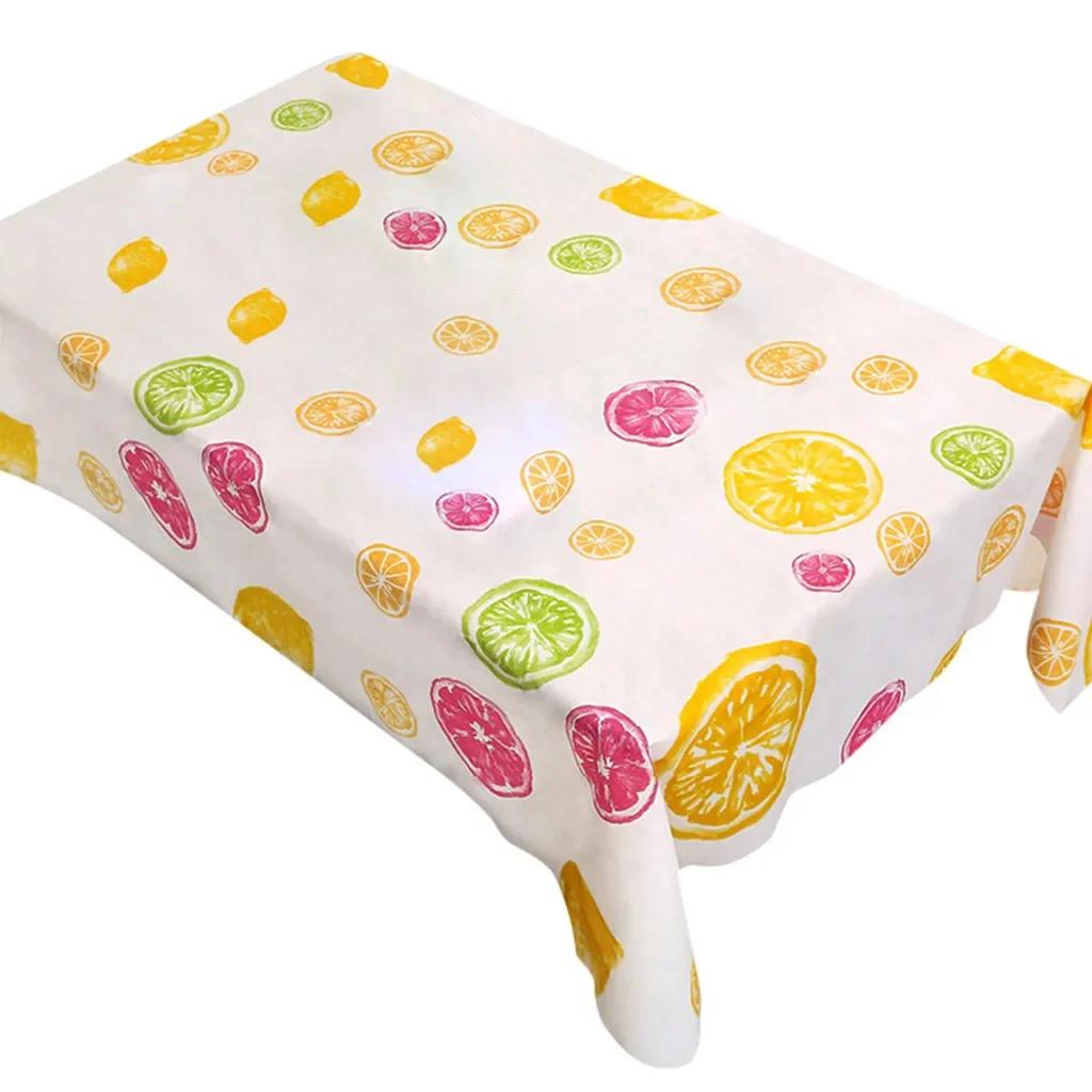 Rectangular Waterproof And Oil Proof Table Cloth For Home Kitchen Dining Stain ResistantParty Decoration Tablecloths 100x145cm