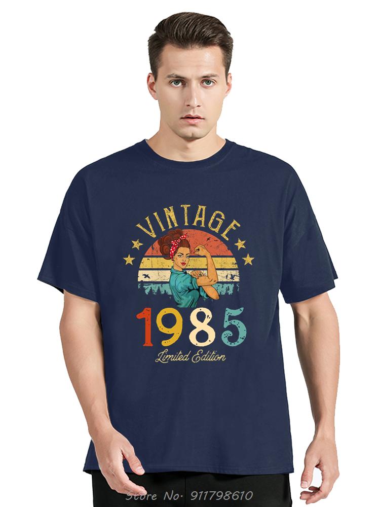 Pure Cotton Vintage 1984 Made In 1985 Birthday Old T-Shirt Unisex T-shirts Unisex O-Neck Tshirt