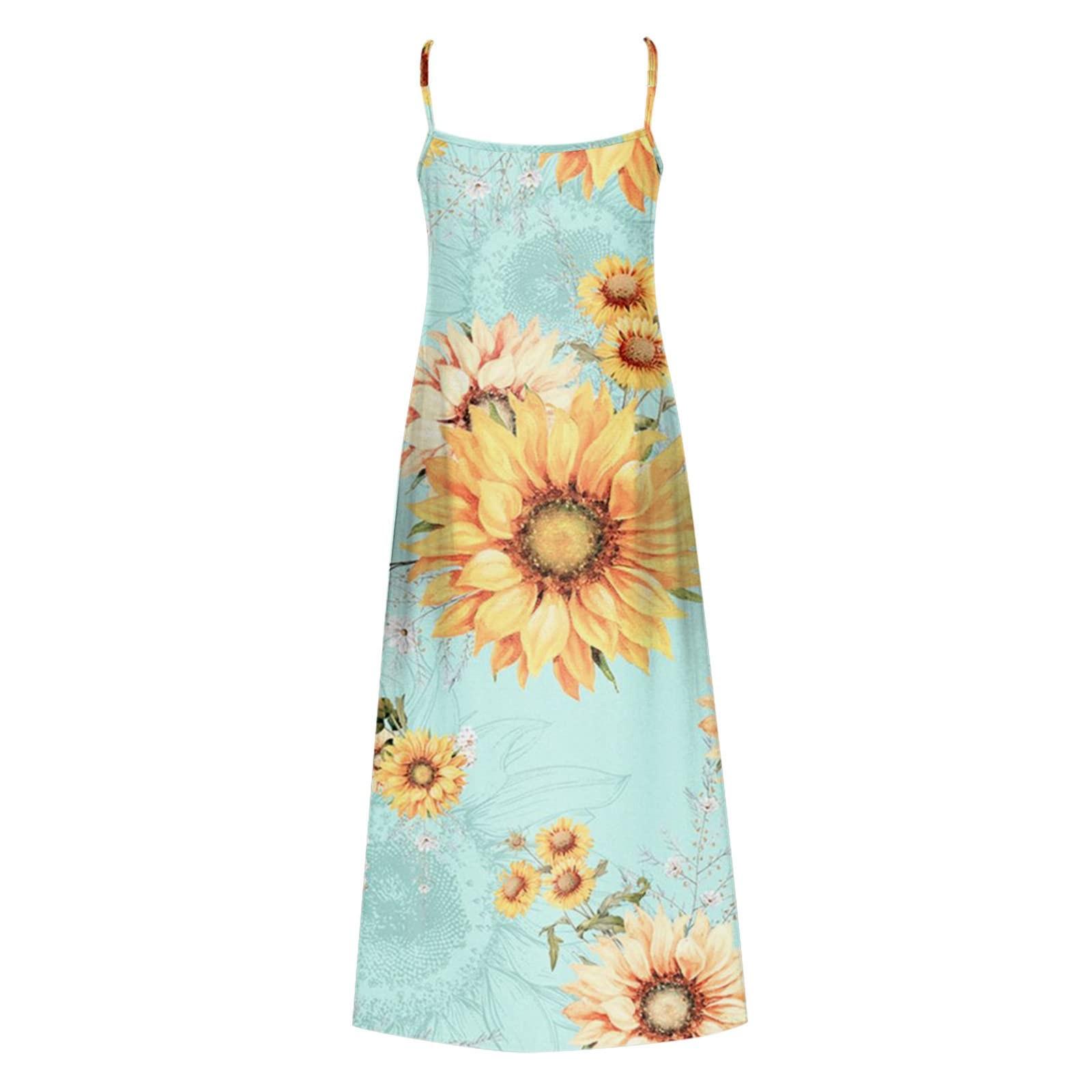 Повседневное модное женское облегающее длинное платье без рукавов с цветочным принтом — фото 5