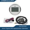 ELING New 52mm 2" Digital GPS Speedometer Odometer Kit for Car Boat Motorcycle Auto Replacement Round Gauge 12V 24V