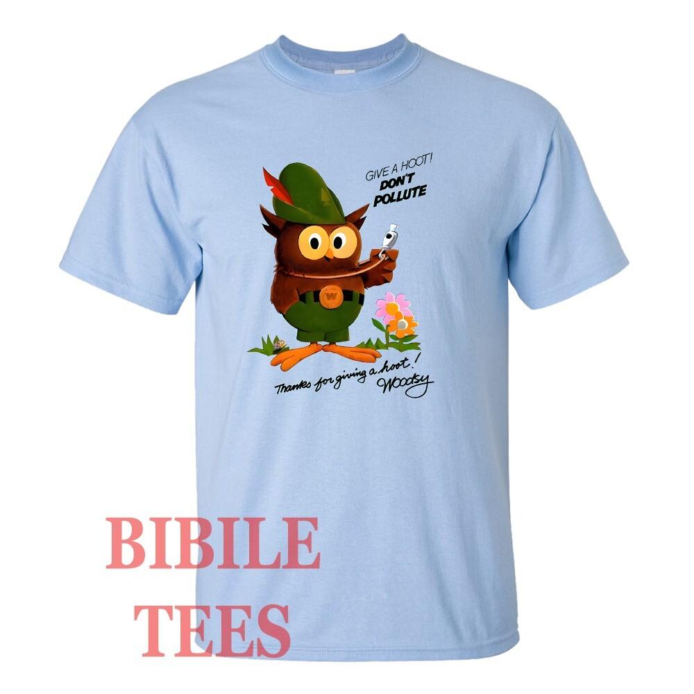 Give A Hoot! Don t Pollute Woodsy Owl Men s Light Blue Size S to 5XL S