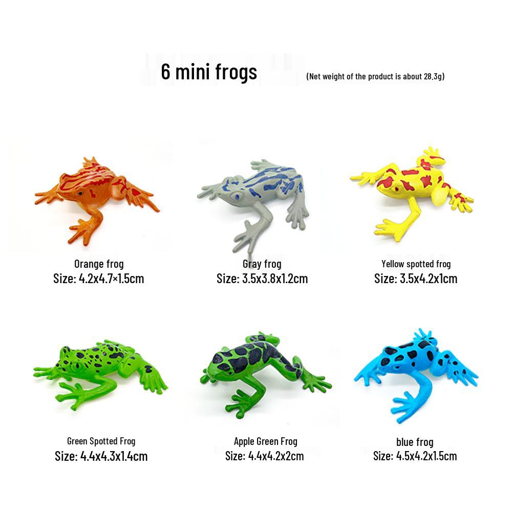 "1-9 inch Plastic Animal & Dinosaur Model Toy Set"