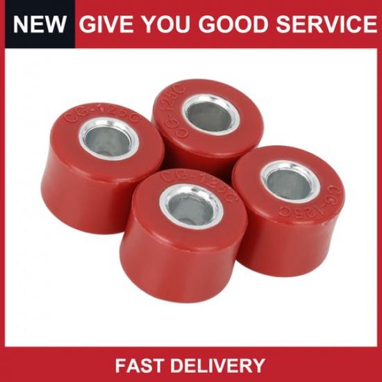 Pack of 4 For CG125 Motorcycle Durable Socket Tire Shock Absorber Bushings Red