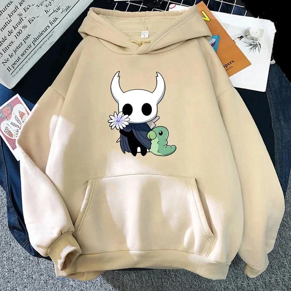 Hollow Knight Popular Character Print Hoodie Autumn Casual Sweatshirt Womenmen Cute Anime Clothes Comfortable Regular Pullovers