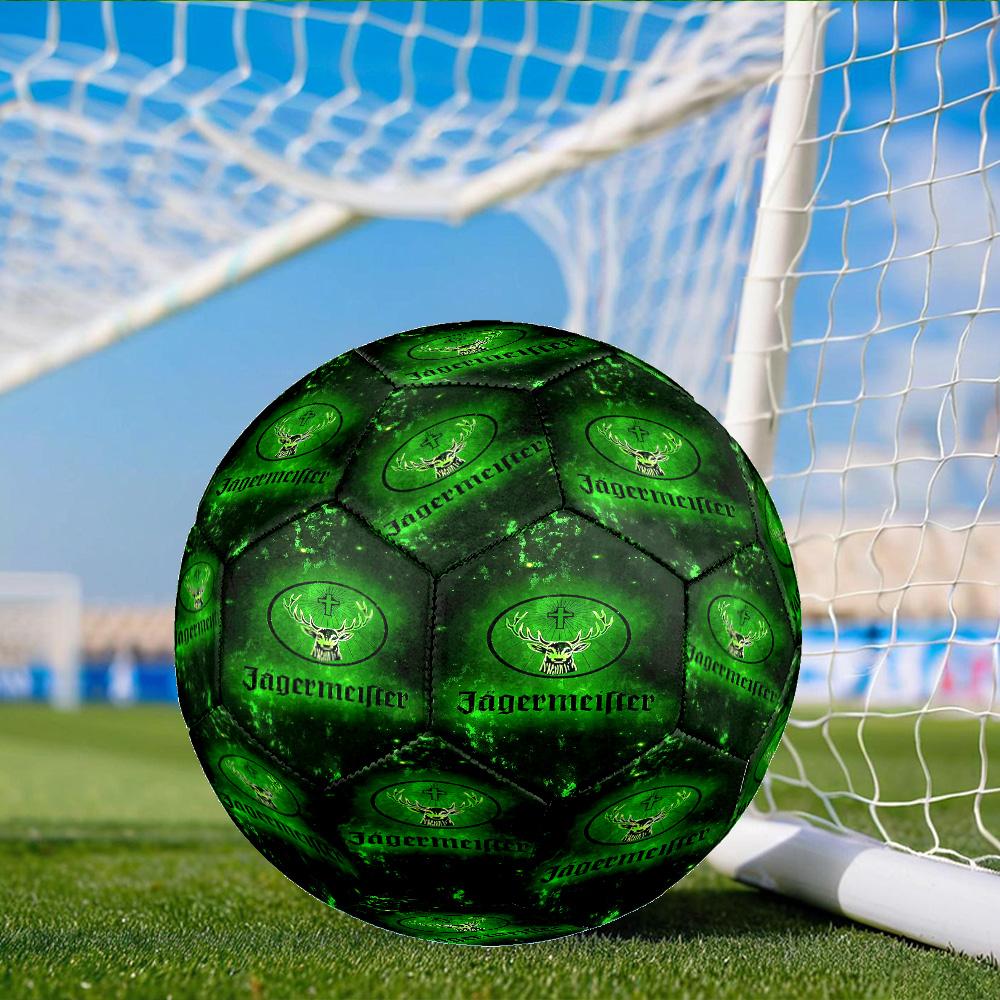 J?germeister: The Spirit Of Tradition Size 5 Soccer Ball, Suitable for Training and Matches, High-Elasticity, Wear-Resistant Material Gift for Fan