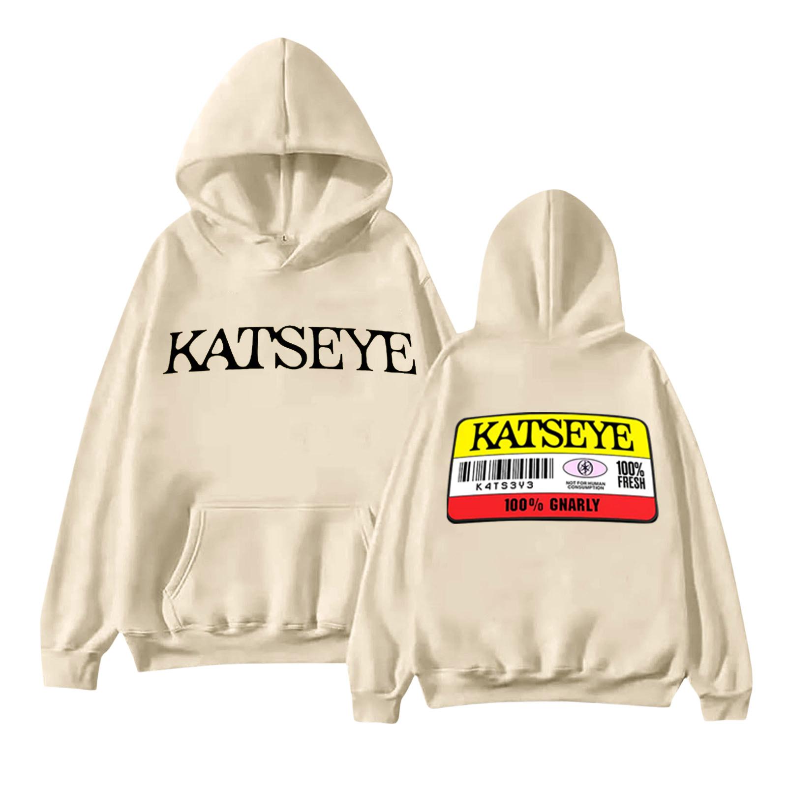 

Унисекс Модный Легкий Пуловер с Длинным Рукавом и Карманами Толстовка с Принтом S бежевый