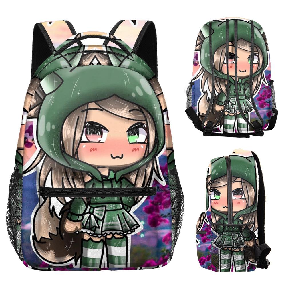 Hip Hop Kpop Youthful School Bags Unisex Cute Gacha Life Travel Bags 3D Print Oxford Waterproof Notebook Shoulder Backpacks