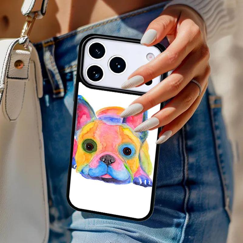 French Bulldog Dog Pug Phone Case For iPhone 17 Air 14 15 13 12 Max Cover For Apple 14 15 16 16e 11 Pro Max Plus Coque