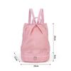 Tragbar für draußen Nasse und trockene Trennung Schwimmtasche Wasserdicht Strandaufbewahrung Sport Fitness Rucksack Schwimmtasche Herren und Damen