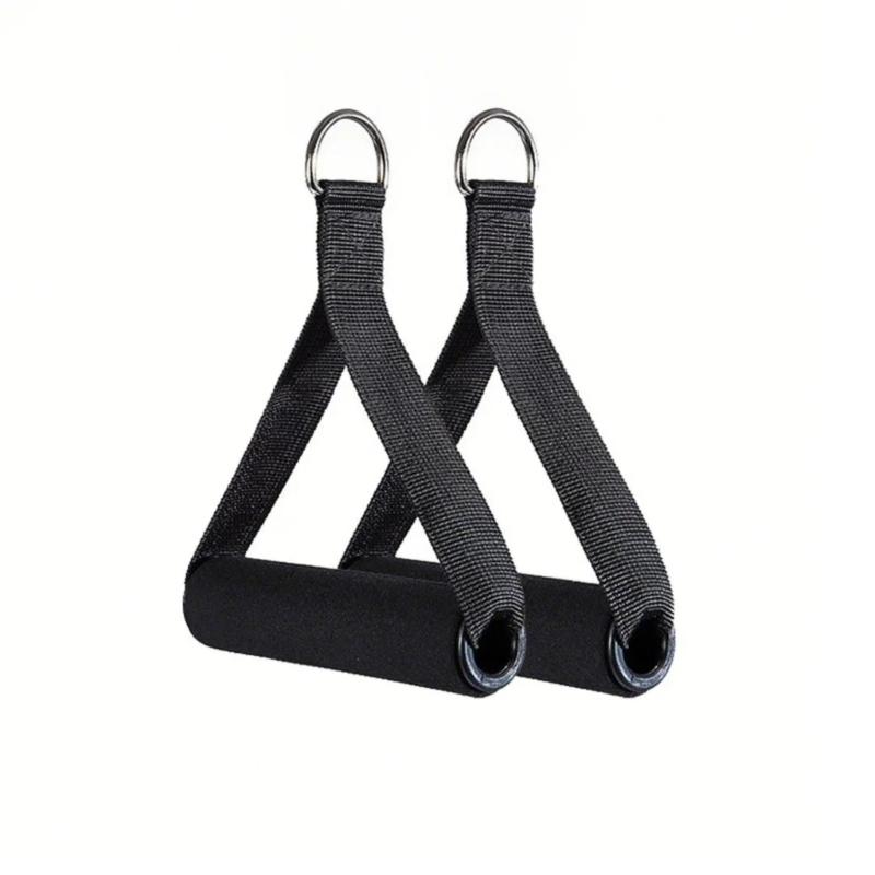 

1Pair Gym Resistance Bands Handle Nonslip Grip Strong Nylon Webbing Fitness Grip Puller Handle Training Accessories
