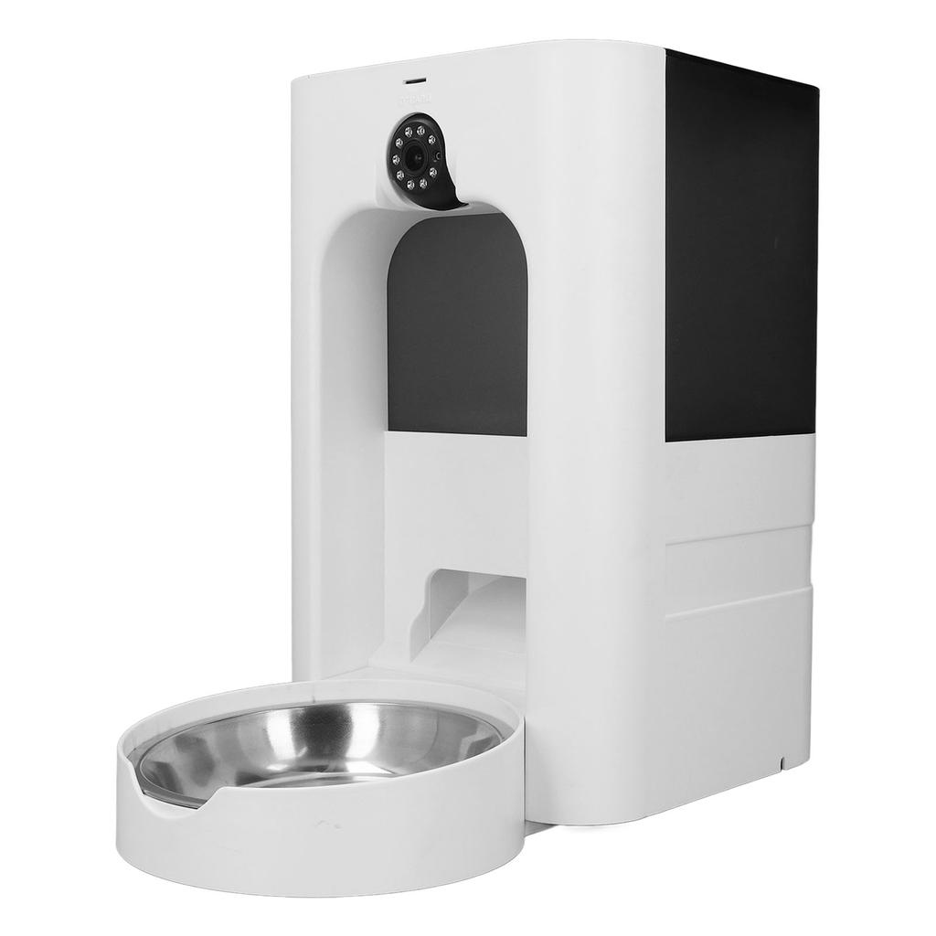 Automatic Cat Feeder with Camera APP Remote Control 1080P HD Video Playback Large Capacity Smart WiF