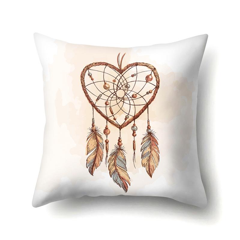Dreamcatcher Boho Polyester Pillowcase Car Decoration Home Print Bedside Sofa Pillowcase