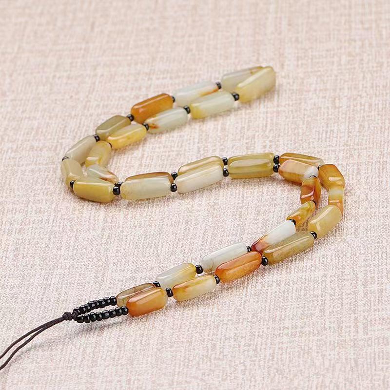 

Подвеска из Хэтяньского желтого нефрита, нефритовая, шнурок-ожерелье