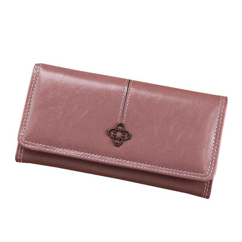 Multifunctional 0% off student handbag wallet women's long retro zipper large capacity multi-card change bag