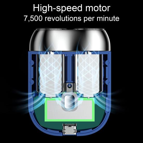 Double-head Mini Electric Shaver USB Rechargeable Waterproof Portable Travel Wet Dry Shaving Razor Men Beard Trimmer Hair Remover Tool