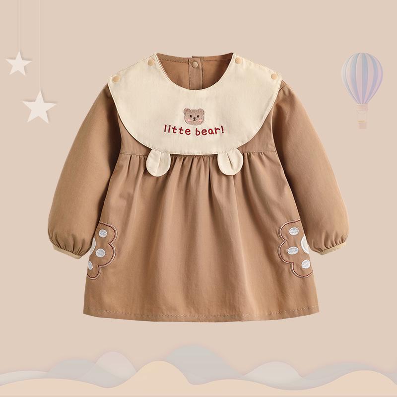 

Axiheyue Двусторонний водонепроницаемый комбинезон для девочек - Младенческий детский защитный модный плащ-платье принцессы для весны и осени. Size 110