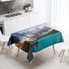 Beautiful Natural Scenery Printed Tablecloth Outdoor Picnic Camping  Stain Resistant Waterproof Table Home Decoration
