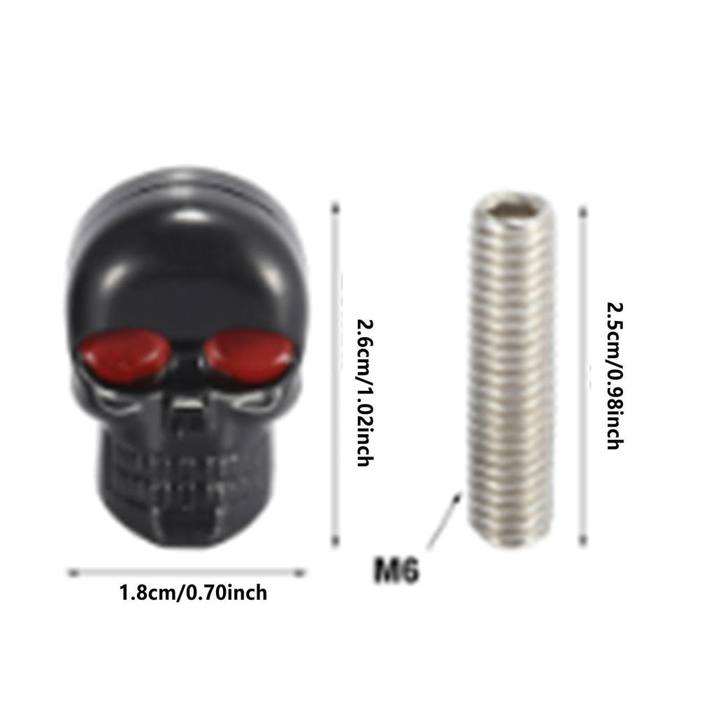 Skull License Plate Screws, Motorcycle, Electric Vehicle, Customized Modification, Universal License Plate Holder, Skull