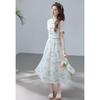 VICTORIA&VERA New Chinese Style Chiffon Jacket & Dress Set