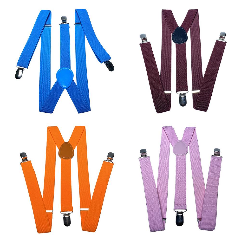 Suspenders For Men Pants Apparel Adult Suspender Man Shirt Dress Women Wedding Party Solid Colors Suit Skirt With Braces Straps